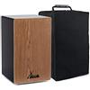 XDrum Cajon El Bajo Bass Port Black/Walnut - Porta bassi integrato per un suono potente - Cassa per percussioni - Cassa in legno - Incl. borsa