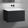 neoro n50 mobile La: 80 cm con 1 scomparto estraibile, lavabo senza fori rubinetteria bianco,, BN0095WH+BN0432BM, n50 [Mobili da Bagno > Mobili con Lavabo Integrato]