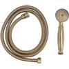 LALAFINA Soffione Doccia Bronzo Antico Classico, 1.5M Doccetta Retrò in Rame Portatile Per Miscelatore Vasca Accessorio Bagno Termoisolante E Antigoccia