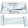 YIXISI 2 Pezzi 125mm Cerniere a T, Rustico, Metallo, Galvanizzato, Argento, Montaggio da mobili