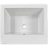 Jo-Bagno.it LAVATOIO PILOZZO CERAMICA 60 x 51 C/STRIZZATOIO PER TOP O MOBILE DA INCASSO O INSTALLAZIONE SOSPESA O STAFFE ANCHE IN ESTERNO INCLUSO DI PILETTA IN ACCIAIO E SIFONE