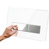 Empyreal Placca Di Comando WC Realizzata In Vetro Temperato, Compatibile Con Geberit Sigma 01/20/30, UP300 & UP320, 245 × 164 mm, Ricambio Per Scarico Con Set Leve Di Scarico E Telaio Di Montaggio
