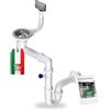 GM GranMaster GRANMASTER Sifone da Cucina Lavello manuale salvaspazio a 1 camere con troppopieno - Raccordo di scarico per lavello - Attacco sul fondo: cestello da 1 1/2 valvola eccentrica 3 1/2 - 30x25x35cm