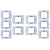 ZOREI 10 Pezzo Supporto 502 Compatibile Con Bticino Matix, Cestello Telaio Porta Frutti Per Scatola Cassetta 502