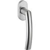 FELGNER set di finestre Torino | quincelleria per finestre moderna acciaio inox | maniglie ergonomiche per sicurezza con funzione rotazione basculante | rosetta ovale | acciaio inox opaco