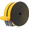 GUKOY Nastro di Tenuta Adesivo Guarnizione Porta per Porte Finestre, 2 Rotoli 20 mm x 3 mm x 10M Nastro in Schiuma Guarnizione in Gomma per Collisione Sigillo Isolamento Acustico, Nero 2