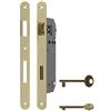 effedielle Serratura AGB Patent Grande Foro mm 50 Quadro mm 8 (OTTONATA) frontale mm18