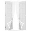 BAIYUNFC Zanzariera Magnetica 98 x 218 cm Zanzariera Magnetica per Porta Anti Zanzare Mosche Insetti Varie Taglie Zanzariere Magnetiche per Porte Finestre, Bianco