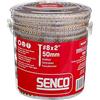 Senco 08F200Y Duraspin - Vite per sottopavimento, numero 8 da 5 cm, 1.000 pezzi per scatola