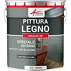 ARCANE INDUSTRIES Vernice per legno esterno e interno, per tutti i tipi di legno - ARCALAC - 201-0,5 L Bianco - RAL 9003
