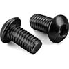 MewuDecor Viti M4-0,7 x 16 mm, in lega di acciaio grado 10,9, ossido nero, 50 pezzi