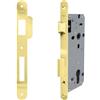 Yale Serratura per porte in legno Y52X1045 ottone lucido, bordi tondi, entrata 45mm
