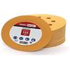 Woltersberger® 50 dischi abrasivi eccentrici Ø 125 mm | Grana P240 | 8 fori in oro | per una levigatura ottimale, versatile