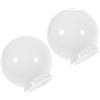 FUTUREORYY Paralume Sfera 2 Pezzi in Acrilico per Lampade da Muro, Copertura Leggera Diametro 150 MM, Adatto per Portico e Spazi Esterni