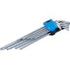 BGS 9375 | Serie di chiavi ad angolo | extra lunghe + extra corte | profilo a T (per Torx) T10 - T50 | 9 pz.