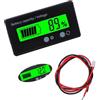 VooGenzek Misuratore di Voltmetro Della Capacità Batteria Universale Tester Voltmetro Monitor Batteria al Piombo, Display LCD DC 12-48V (Luce Verde)