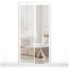 AXFZZRS Zanzariera Magnetica per Porte 110x280cm,Tenda Zanzariera Magnetica,Tenda Magnetica Zanzariera Porta,Nessun Attrezzo Richiesto,Facile da Installare,per Porta Finestra Balcone Soggiorno,Bianco