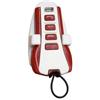 Dieffematic Telecomando Miniaturizzato 4 Canali 434 MHz - ELCA IRIS E700R per Automazione Cancelli - Rosso Rubino