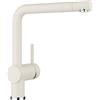 BLANCO LINUS | Rubinetto da cucina in bianco morbido | alta pressione | antiriflusso | cartuccia in ceramica | qualità sicura dell'acqua e risparmio idrico