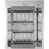 ANW HOME Lavello Cucina 1 Vasca, Lavello Acciaio Inox da Incasso 40 x 50 cm, Argento, Finitura Nano, Spessore 3,0/1 mm, Profondità 22 cm, con Sifone e Dosatore