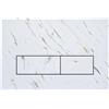 Mendorio Placca di Comando WC Compatibile con Geberit Duofix Sigma, Delta e Basic, Ricambio con Set di Barre di Spinta e Telaio di Montaggio per UP300 & UP320, 245 x 164 mm(Bianco-Y1)