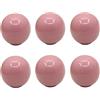 HDJNal Set di 6 pomelli in ceramica a forma di sfera rosa chiaro con viti, diametro 33 mm, maniglie rotonde vintage per mobili da casa e ufficio, mobili da cucina, cassetti e ante