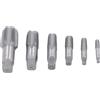Spacnana Set di Rubinetti per Tubi NPT 6 Pezzi, Strumenti di Filettatura in Acciaio Al Carbonio 1, 3/4, 1/2, 3/8, 1/4, 1/8 Pollici per la Pulizia delle Filettature, Ideale per