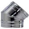Europrofil Curva Acciaio Inox Gomito 45° Ø cm 13 Stufe e Camini GOMACC45SP05130