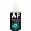 Alex Flittner Designs Penna per verniciatura RAL 6026 verde opale semiopaca, 20 ml, vernice per ritocco acrilico, per riparazione, legno, metallo, mobili da bagno