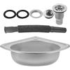 Ciieeo 1 Set Lavandino per camper lavelli da cucina lavello portatile piccolo lavabo ad angolo sospeso bacinella semplice Lavabo per camper semplice bacino per camper Acciaio inossidabile