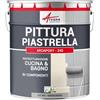 ARCANE INDUSTRIES Vernice per piastrelle bagno e cucina - ARCAPOXY PIASTRELLE - 1 kg (fino a 10 m² in 2 strati) Grigio Agata - RAL 7038