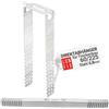 Lun Fix Gancio diretto 60/225 mm per cartongesso, staffa soffitto CD 60/27, supporto profilo, gancio a U acciaio 0,8 mm, montaggio preciso, 100 pezzi