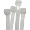 Lumonic 100 Stück Fascetta Bianco | 200 × 7,2mm | fino a 55 kg di resistenza alla trazione | Nylon PA6.6 | trasparente e discreto, di qualità industriale | Gestione dei cavi, industria, officina, casa