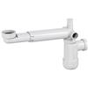 Deante NHC 633K - Sifone telescopico per lavabo che consente di risparmiare spazio, colore: Bianco