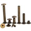 HEXHUASR 10 pezzi di viti Chicago in metallo bronzo con rilegatura, chiodi, borchie lunghe, rivetti, accessori for artigianato in pelle, lunghezza asta 4~95 mm(20mm)