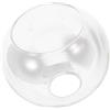 YARNOW Paralume e Pulizia Facile Doppio Foro in Vetro Design Moderno Sferico di Piccole Dimensioni Sfera Trasparente Ricambio per Lampadario a Sospensione