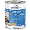 Remmers Vernice per scale e parquet incolore satinato opaco, 0,75 litri, sigillante a base d'acqua per legno e parquet all'interno, vernice sigillante a pennello, resistente all'abrasione e al graffio