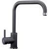 PLADOS Miscelatore Plados VENMIX20 monocomando con canna a tubo colore Nero Ebony