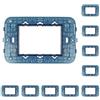 ZOREI Supporto Compatibile Con Vimar Arke, Supporto Per Scatola 502 503 504 507 (10, 3 Moduli/Posti)