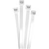 Lumonic 100 Stück Fascetta Bianco | 430 × 9,0mm | fino a 80 kg di resistenza alla trazione | Nylon PA6.6 | trasparente e discreto, di qualità industriale | Gestione dei cavi, industria, officina, casa