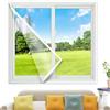 JHTVGIUZ 65x175cm Rete Anti Zanzare Adsorbimento Antistrappo Zanzariera Finestra Montaggio Adesivo per Windows