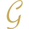 elpruperif Ottone Casa Numeri Lettera A-Z Oro 5cm Indirizzo Placca Segno Numero Decor Parete Hotel Villa Mailbox Porta Piastre Figure Dormitorio Metallo Lucido Alfabeto, per Cafe Decorazione (G)