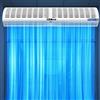 SFCOEABR Barriera d'aria da interno commerciale da 60 cm a 150 cm per porta, finestra, sull'ingresso,Barriera aria ventilatore sopra la porta, potente vento naturale