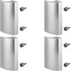 SOTECH 4 x SOTECH maniglia per porta da balcone SEJA II alluminio acciaio inox look 85 x 40 x 20 mm maniglia per porta da patio