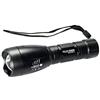 VR VETRINEINRETE Vetrineinrete® Torcia led ricaricabile tattica ad alta potenza con zoom attacco fucile pila militare per caccia campeggio ciclismo softair pesca 1831 G12