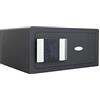 Rottner cassaforte da scaffale per hotel Prestige Lap, ideale per computer portatile, serratura elettronica e pannello touch, apertura di emergenza meccanica, illuminazione interna, di colore nero.