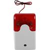 Fockety di Allarme Leggero Sirena Stroboscopico a 12V per la Sicurezza Domestica, Sirena Audio a Luce Rossa Super Luminosa per Fuga Antincendio, Design Sicuro e Stabile
