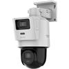 HiLook HIKVISION - Telecamera di sorveglianza per esterni, 4 MP, Smart Hybrid Light, LAN/PoE, cavo per telecamera esterna, sensore di movimento, visione notturna, slot per schede SD, doppia fotocamera