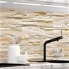 StickerProfis - Pannello Paraschizzi Cucina Adesivo da Parete, Opaco, 1.8 mm, Tutte Le superfici - Muro di Pietra Guscio - (STEINWAND Ashlar) Premium 60 x 80cm