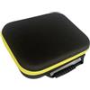 Fonowx Custodia per Attrezzi Scatola Rigida Portatile Borsa per Minuteria Organizzatore Valigetta Da Lavoro Antiurto con Maniglia Adatta per Meccanici, Giallo, 33 Cm X 22.5 Cm X 9